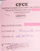 01 - Reçu de paiement des frais de création d'entreprise